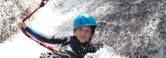 Rope canyoning - Bramabiau Canyon Cévennes National Park - B&aba Sport Millau