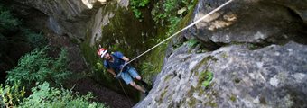Canyon of Pas de Soucy, Les Vignes, hiking in the Gorges du Tarn with Beaba, nature sports and outdoor activities near Millau