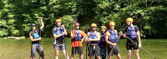 Méga Paddle EVJF EVG dans les Gorges du Tarn, activité aquatique de groupe en Aveyron et Lozère 